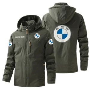 BMW Windbreaker Jacket Hooded, Warm Lining Waterproof Outdoor Running Jacket For Men, Custom Name HIHI240225Y17WO88BMW
