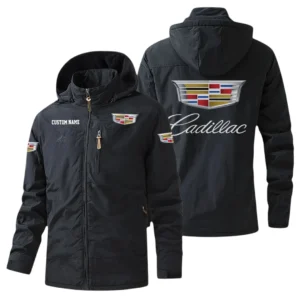 Cadillac Windbreaker Jacket Hooded, Warm Lining Waterproof Outdoor Running Jacket, Custom Name HIHI250225Y17WO88CAD
