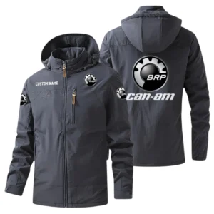 Can Am Emblem Windbreaker Jacket Hooded, Warm Lining Waterproof Outdoor Running Jacket, Custom Name HIHI240225Y17WO88CAE