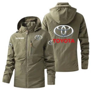 Toyota Windbreaker Jacket Hooded, Warm Lining Waterproof Outdoor Running Jacket, Custom Name HIHI260225Y17WO88TOY