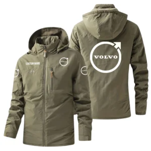 Volvo Windbreaker Jacket Hooded, Warm Lining Waterproof Outdoor Running Jacket, Custom Name HIHI260225Y17WO88VOV