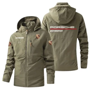 Porsche Windbreaker Jacket Hooded, Warm Lining Waterproof Outdoor Running Jacket, Custom Name HIHI280225Y17WO88POR