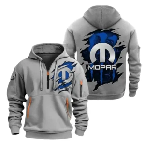 Mopar Half Zip Hoodie, Sports Hooded Multi-Pockets TN080325Y25QZ2HCT2MOP