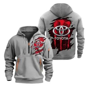 Toyota Half Zip Hoodie, Sports Hooded Multi-Pockets TN100325Y25QZ2HCT2TOY