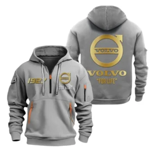 Volvo Half Zip Hoodie, Sports Hooded Multi-Pockets, Custom Name TN100325Y25QZ2HCT2VOV