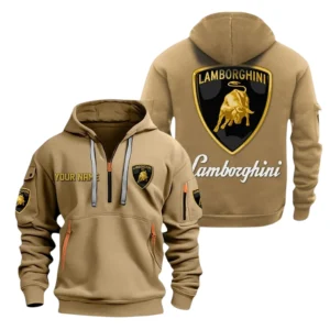 Ferrari Half Zip Hoodie, Sports Hooded Multi-Pocket, Custom Name TN080325Y25QZ2HCT6FER