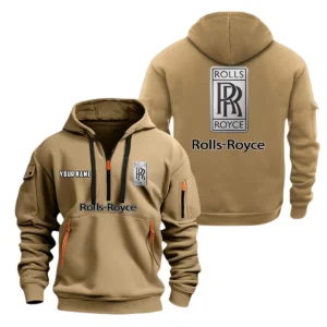 Rolls Royce Half Zip Hoodie, Sport Hooded Multi-Pocket, Custom Name TN100325Y25QYZ2HCRT1ROR