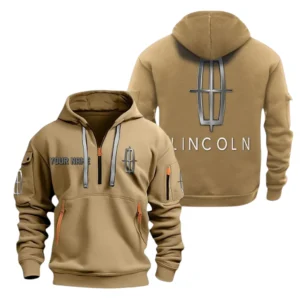Lincoln Half Zip Hoodie, Sport Hooded Multi-Pocket, Custom Name TN100325Y25QZ2HCTR2LIN