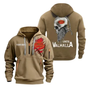 Moto Guzzi Half Zip Hoodie, Sport Hooded Multi-Pocket, Custom Name TN100325Y25QZ2HCTR2MOG