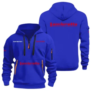 Lambretta Exclusive Logo Half Zip Hoodie, Sports Hooded Multi-Pocket, Custom Name HIDI060325Y25QZ2HLBA