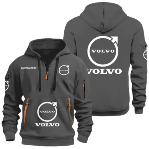 Volvo Half Zip Hoodie, Sport Hooded Multi Pocket, Custom Name HIDI040325Y25QZ2HVOV