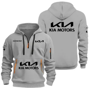 KIA Half Zip Hoodie, Sports Hooded Multi-Pockets, Custom Name HIDI040325Y25QZ2HKIA