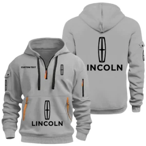 Lincoln Half Zip Hoodie, Sports Hooded Multi-Pockets, Custom Name HIDI040325Y25QZ2HLIN