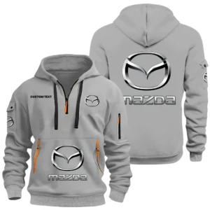 Mazda Half Zip Hoodie, Sports Hooded Multi-Pockets, Custom Name HIDI040325Y25QZ2HMAZ