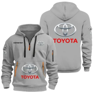 Toyota Half Zip Hoodie, Sports Hooded Multi-Pockets, Custom Name HIDI040325Y25QZ2HTOY