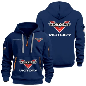 Victory Motorcycles Half Zip Hoodie Sports Hooded Multi-Pocket Custom Name HIDI050325Y25QZ2HVIM