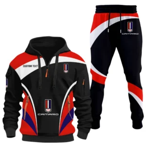 Chevrolet Camaro Half Zip Hoodie x Long Pants Set All-over Print, Custom Name HIDI130325Y26QZ3HCHC