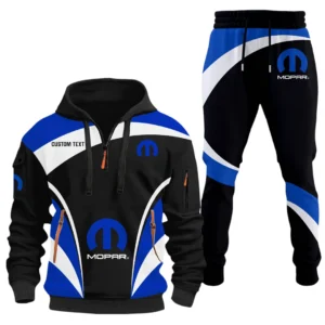 Mopar Half Zip Hoodie x Long Pants Set All-over Print, Custom Name HIDI140325Y26QZ3HMOP