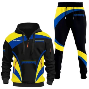 Husaberg Half Zip Hoodie x Long Pants Set All-over Print Custom Name HIDI150325Y26QZ3HHUS