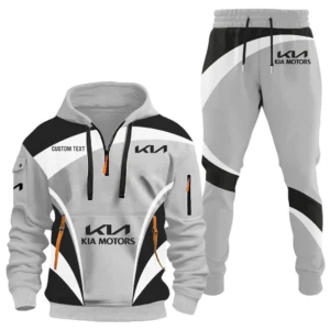 KIA Half Zip Hoodie x Long Pants Set All-over Print, Custom Name HIDI130325Y26QZ3HKIA