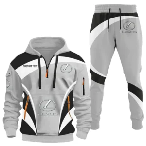Lexus Half Zip Hoodie x Long Pants Set All-over Print, Custom Name HIDI130325Y26QZ3HLEX