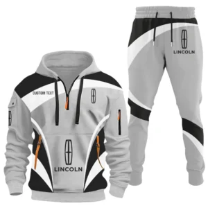 Lincoln Half Zip Hoodie x Long Pants Set All-over Print, Custom Name HIDI130325Y26QZ3HLIN