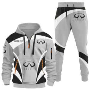 Infiniti Half Zip Hoodie x Long Pants Set All-over Print, Custom Name HIDI140325Y26QZ3HINF