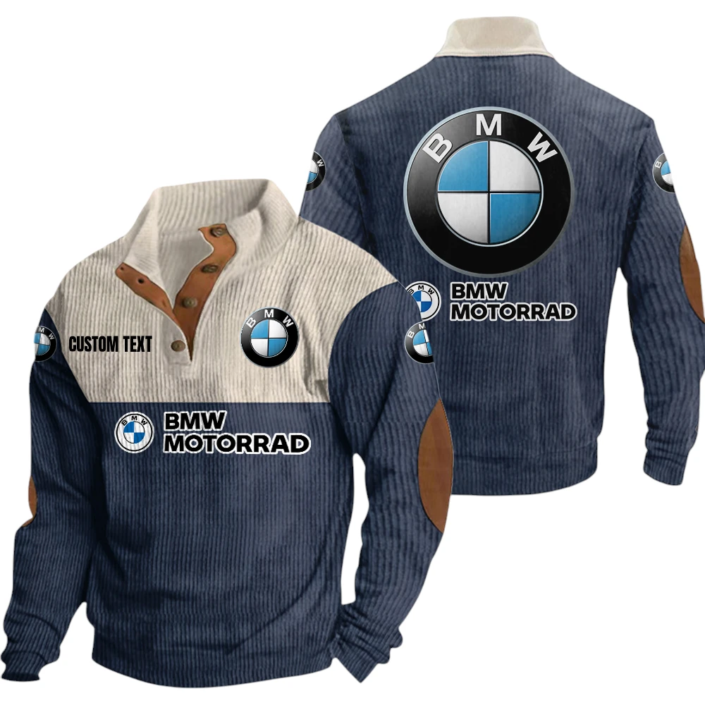 BMW Motorsport Exclusive Logo Knitted Ribbed Corduroy Sweatshirt Mid Stretch Stand Collar Pullover Sweater, Custom Text HG130325Y32RCSCT6BMW BMW Motorsport Exclusive Logo Knitted Ribbed Corduroy Sweatshirt Mid Stretch Stand Collar Pullover Sweater, Custom Text HG130325Y32RCSCT6BMW