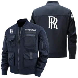 Rolls Royce Exclusive Logo Jacket x Baseball Collar Style Multiple Pockets Men Hiking Outdoor Jacket Custom Name HIHI160325Y40JCXROR
