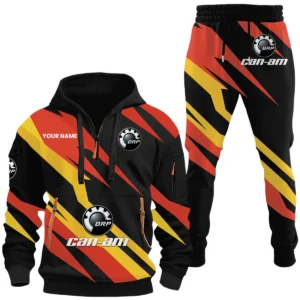 Can Am BRP Half Zip Hoodie x Long Pants Set All-over Print, Custom Name HIHI090525Y26QZ3HCAE