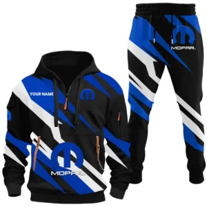 Mopar Half Zip Hoodie x Long Pants Set All-over Print, Custom Name HIHI120525Y26QZ3HMOP