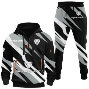 Slingshot Half Zip Hoodie x Long Pants Set All-over Print, Custom Name HIHI130525Y26QZ3HSLS