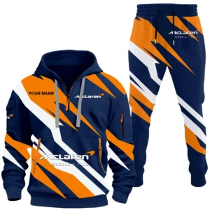 McLaren Racing Limited Half Zip Hoodie x Long Pants Set All-over Print, Custom Name HIHI160525Y26QZ3HMRL