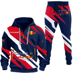 Oracle Red Bull Racing Half Zip Hoodie x Long Pants Set All-over Print, Custom Name HIHI160525Y26QZ3HORR