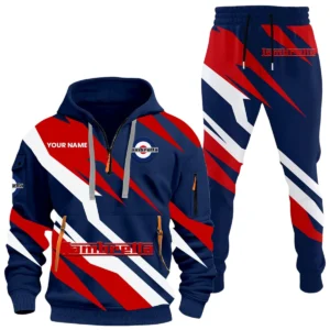 Lambretta Half Zip Hoodie x Long Pants Set All-over Print, Custom Name HIHI200525Y26QZ3HLBA