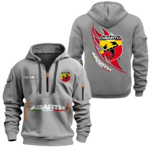 Abarth Half Zip Hoodie, Sport Hooded Multi-Pocket, Custom Name TN260525Y25QZ2HCT1ABA