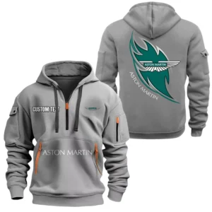 Aston Martin Half Zip Hoodie, Sport Hooded Multi-Pocket, Custom Name TN260525Y25QZ2HCT1ASM