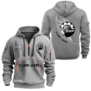 Can Am BRP Half Zip Hoodie, Sport Hooded Multi-Pocket, Custom Name TN260525Y25QZ2HCT1CAE