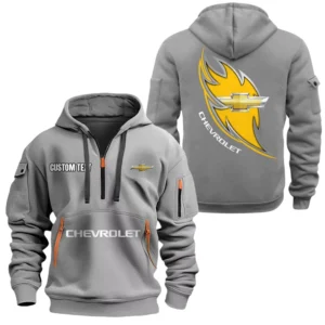 Chevrolet Half Zip Hoodie, Sport Hooded Multi-Pocket, Custom Name TN260525Y25QZ2HCT1CRL