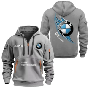 BMW Motorrad Half Zip Hoodie, Sport Hooded Multi-Pocket, Custom Name TN260525Y25QZ2HCT2BMM