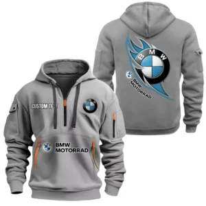 BMW Motorsport Half Zip Hoodie, Sport Hooded Multi-Pocket, Custom Name TN260525Y25QZ2HCT3BMM