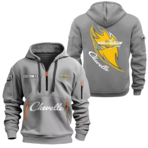 Chevrolet Chevelle Half Zip Hoodie, Sport Hooded Multi-Pocket, Custom Name TN260525Y25QZ2HCT7CRL