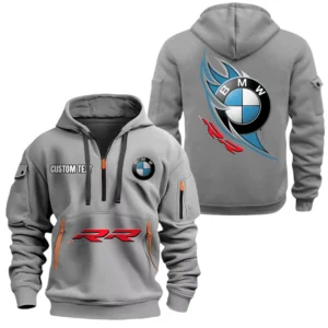 BMW S1000rr Half Zip Hoodie, Sport Hooded Multi-Pocket, Custom Name TN260525Y25QZ2HCT8BMW