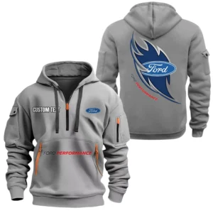 Ford Performance Half Zip Hoodie, Sport Hooded Multi-Pocket, Custom Name TN270525Y25QZ2HCT1FOP