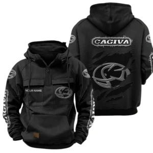 Caviga Quarter Zip Hoodie Sports Hoodie Multi-Pockets Custom Name TN240525Y41HJRCT3CAV
