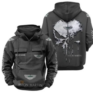 Aston Martin Quarter Zip Hoodie, Sports Hoodie Multi-Pockets, Custom Name TN240525Y41HJRCT2ASM