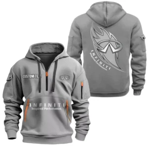 Infiniti Half Zip Hoodie, Sport Hooded Multi-Pocket, Custom Name TN040625Y25QZ2HCT1INF