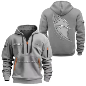 Jaguar Half Zip Hoodie, Sport Hooded Multi-Pocket, Custom Name TN040625Y25QZ2HCT1JAG