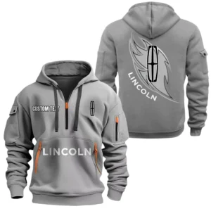 Lincoln Half Zip Hoodie, Sport Hooded Multi-Pocket, Custom Name TN040625Y25QZ2HCT1LIN