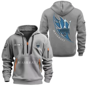 Maserati Half Zip Hoodie, Sport Hooded Multi-Pocket, Custom Name TN040625Y25QZ2HCT1MAS